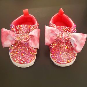 Rhinestone baby shoes